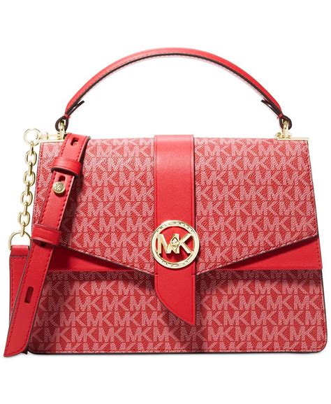 Michael Kors Signature Greenwich Top Handle Medium Satchel